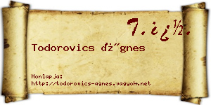Todorovics Ágnes névjegykártya